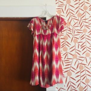 ✨H&M Y2K Vintage Pink/Orange/Cream Shift Dress✨